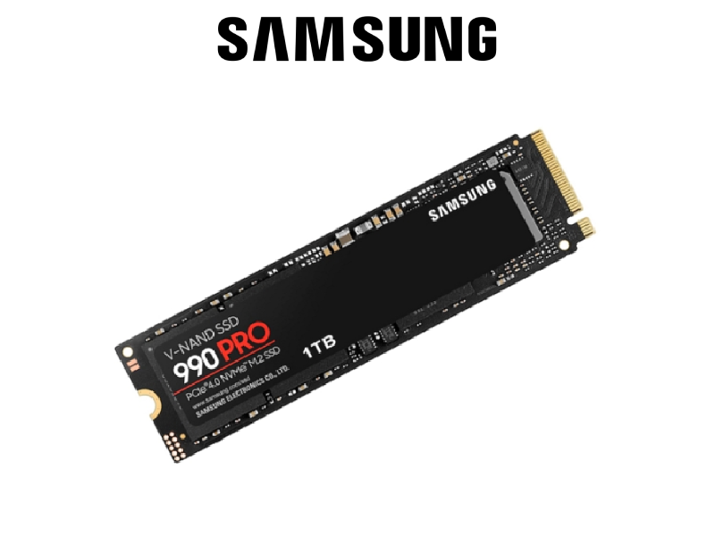 UNIDAD EN ESTADO SOLIDO SAMSUNG 990 PRO 1TB M.2 2280, PCIE GEN 4.0 X4, NVME 2.0 MZ-V9P1T0B/AM